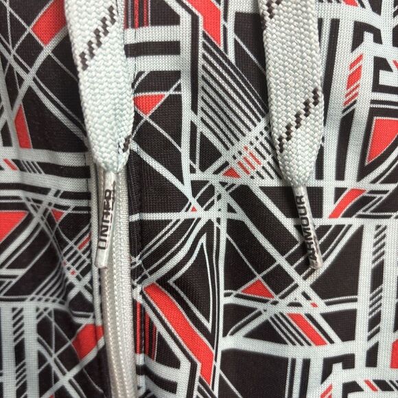 Under Armour Hoodie Men Medium Teal Geometric Sweater - Picture 4 of 10